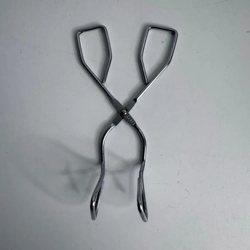 VTG Ecko Metal Kitchen Utensil Hotdog Grabber Gripper Tongs 8in